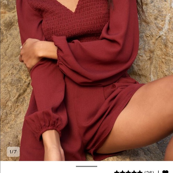 Dynamite White Ester Smocked Blouse - LIKE NEW - Picture 4 of 5